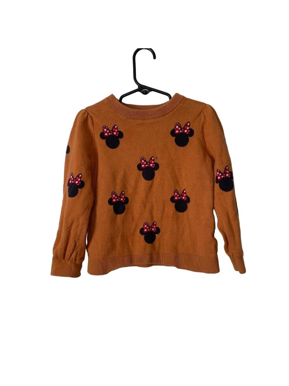 Baby GAP Disney Minnie Mouse Sweater Brown Size 5 Cotton & Polyester